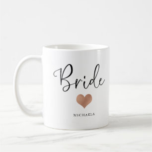 Bruid Trendy Schrift en Hart Koffiemok
