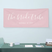 Bruid Tribe Blush Roze Trouwbanner Spandoek (Beurs)