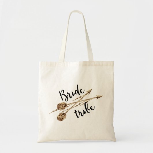 Bruid Tribe Boho Arrows Tote Bag (Voorkant)
