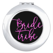 Bruid Tribe Bruidsmeisje cadeau Compacte Spiegel