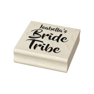 Bruid Tribe gepersonaliseerd Rubberstempel