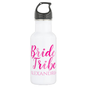 Bruid Tribe Hot Pink Waterfles
