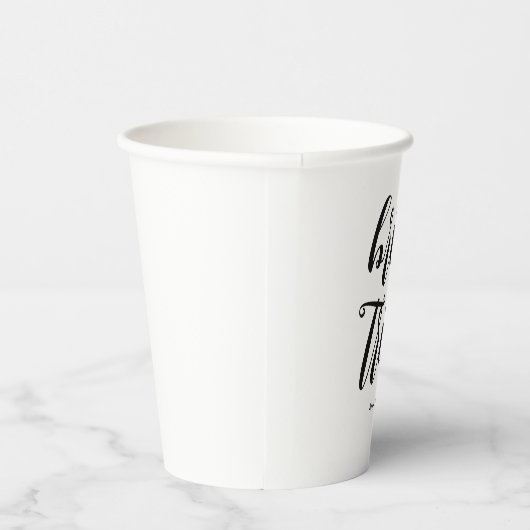 Bruid Tribe Modern Minimalistisch vrijgezellenfees Papieren Bekers (Rechts)