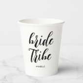 Bruid Tribe Modern Minimalistisch vrijgezellenfees Papieren Bekers (Voorkant)