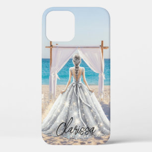 Bruid Trouwdag Strand Trouwen Fantasie Jurk Bruids iPhone 12 Hoesje