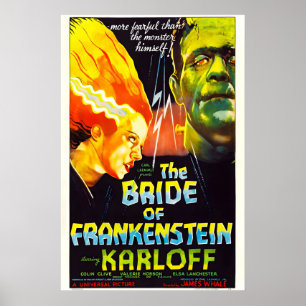 Bruid van Frankenstein 1935 Film POSTER AFDRUK