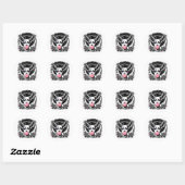 Bruid Van Frankenstein Bubblegum Monster Halloween Ronde Sticker (Vel)