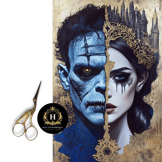 Bruid van Frankenstein Decoupage Tissue Paper Tissuepapier