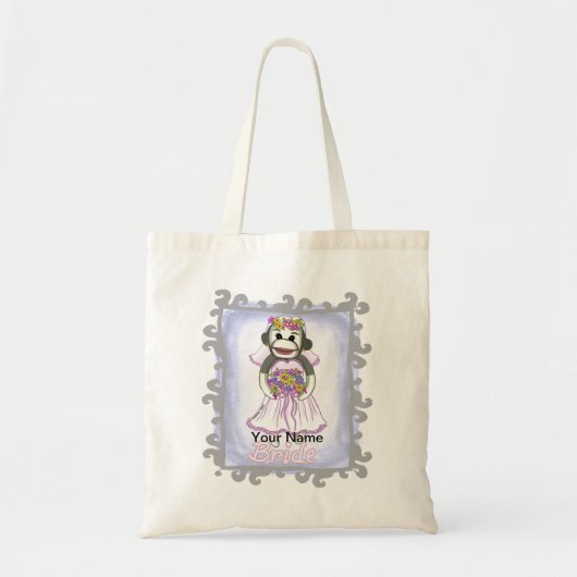 Bruid van Sock Monkey Tote Bag (Voorkant)