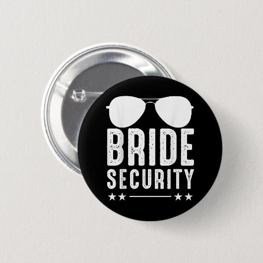 Bruid Veiligheid Trouwfeest Jonggezellenfeest Zonn Ronde Button 5,7 Cm (Voorkant /achterkant)