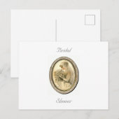 Bruid Vintage Bruiloft Feest Briefkaart (Voorkant / Achterkant)