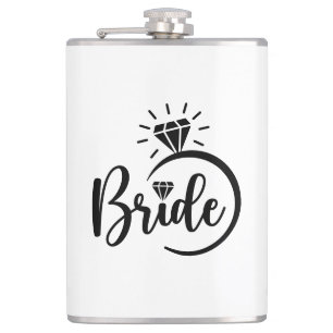 Bruid Vinyl Omwikkelde Fles Heupfles