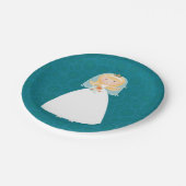  Bruid vrijgezellenfeest papier borden Papieren Bordje (Gekanteld)