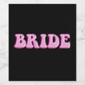 Bruid Wijn Labels Etiket (Enkel label)