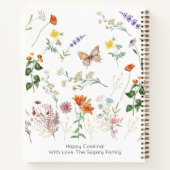 Bruid Wild Flowers naam Recept Notitieboek (Achterkant)