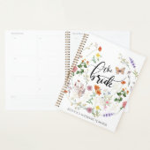 Bruid Wilde Bloemen Naam Bruiloft Planner (Display)
