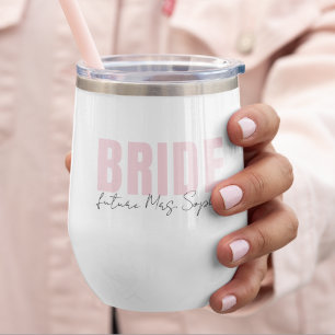 bruid wine tumbler Gepersonaliseerde toekomstige