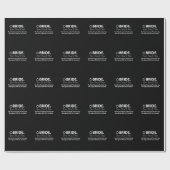 Bruid Worden Moderne Typografie Feest Bruid Cadeaupapier (Vlak)