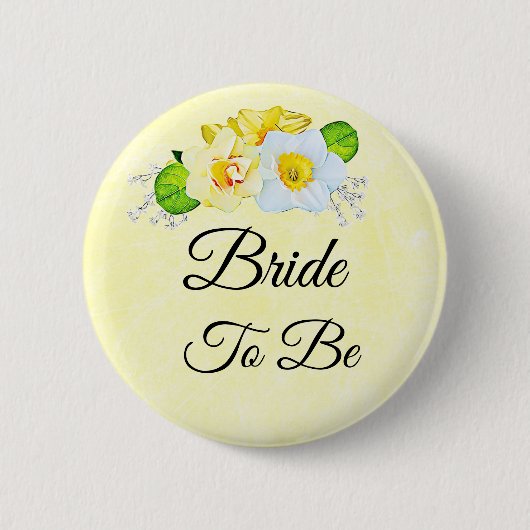 Bruid worden ronde button 5,7 cm (Voorkant)