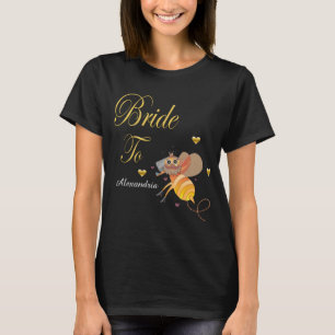 Bruid Wordt Bij Personalize Bruidsjurk T-shirt