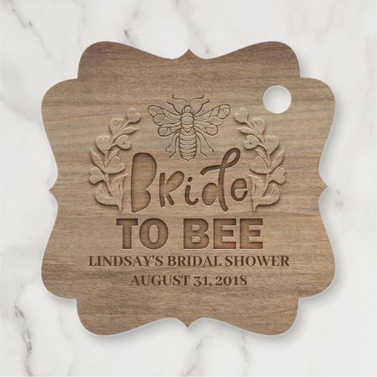 Bruid Wordt Vervolgens Rustieke Bruiloft Feest Bedankjes Labels (Achterkant)