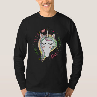 Bruid zegt met eenhoorn feest kip feest t-shirt
