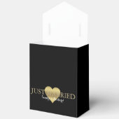 BRUID Zwart & Gouden Hart Bruiloft Bruidsfeest Bedankdoosjes (Open)