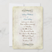 bruiddageraad in zacht geel met gespleten papieren kaart (Achterkant)