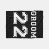 Bruidegom 2022 Verloving Feest Matching Honeymoon  Fleece Deken (Voorkant (Horizontaal))