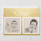 Bruidegom aangepaste leeftijd gouden tafelnummer (Achterkant)