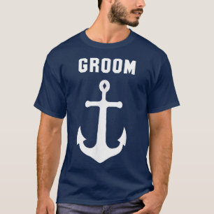 Bruidegom Anker Scheepvaart Cadeau Zeilschip Jacht T-shirt