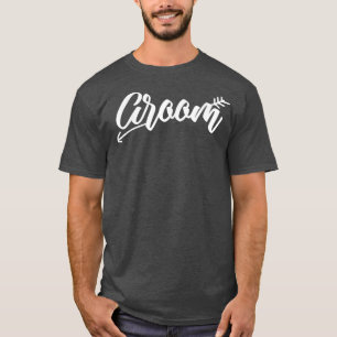Bruidegom bijpassend cute pijl verlovingsfeest t-shirt