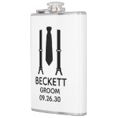 Bruidegom Black Tie Heupfles (Links)