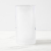 Bruidegom blauwe vlinderdas matglas bierpul (Center)