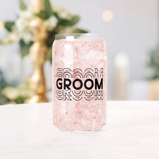 Bruidegom blikvorm glas (Insitu (Huwelijk))