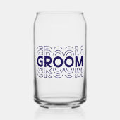 Bruidegom Blikvorm Glas (Voorkant)
