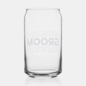 Bruidegom Blikvorm Glas (Achterkant)