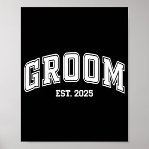 Bruidegom Bruid Geschat 2025 Retro Net Getrouwd Ko Poster