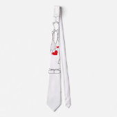 bruidegom cartoon met rode hartslag stropdassen (Voorkant)