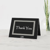 BRUIDEGOM Checkerboard Trouw HARTELIJK DANK Bedankkaart (Achterkant)