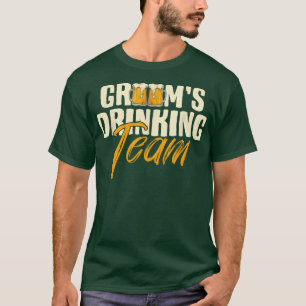 Bruidegom Drank Team Stag Bachelor Party Trouw T T-shirt