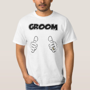 bruidegom duimen omhoog t-shirt