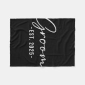 Bruidegom Geschat 2025 Overeenkomstige voorbereidi Fleece Deken (Voorkant (Horizontaal))