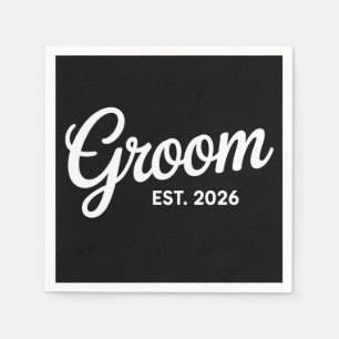 Bruidegom Geschatte datum 2026 Passende voorbereid Servet