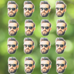 Bruidegom Gezicht Grappig Bachelorette Feest Gezic Sticker