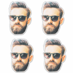 Bruidegom Gezicht Grappige Bachelorette Party 4 Ge Sticker