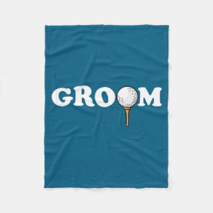 Bruidegom golfbal golfer mannen vrijgezel grappig fleece deken