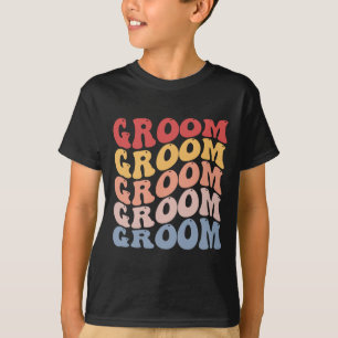 Bruidegom Groovy vrijgezellenfeest T-shirt