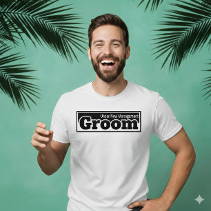Bruidegom Hilarisch Jonggezellenfeest Onder Nieuwe T-shirt