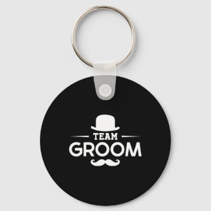 Bruidegom Huwelijk Team Bruidegom Vrienden Sleutelhanger